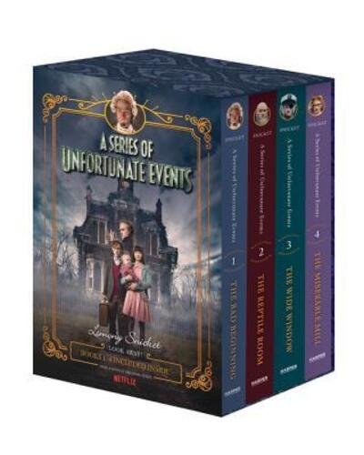 Cover for Lemony Snicket · A Series of Unfortunate Events #1-4 Netflix Tie-in Box Set - A Series of Unfortunate Events (Gebundenes Buch) (2017)