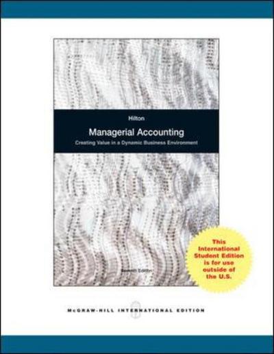 Cover for Hilton · Managerial Accounting (Paperback Book) (2007)