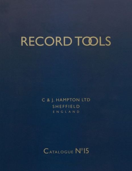 Cover for Leslie Harrison · Record Tools: No. 15: Reprint of Catalogue No.15 of 1938. With a Guide for Plane Collectors (Taschenbuch) (2003)