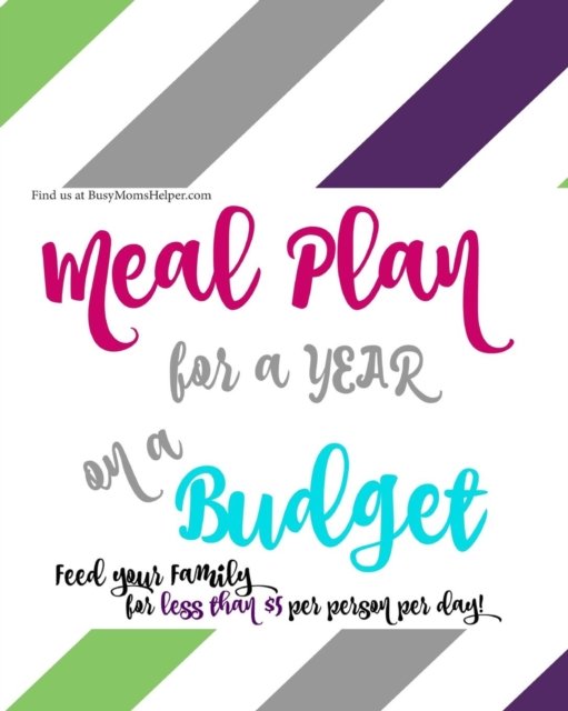 Cover for Danielle Reeves · A YEAR of Budget Meal Plans - with Recipes! (Paperback Book) (2016)