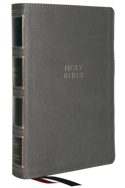 Cover for Thomas Nelson · KJV Holy Bible: Compact Bible with 43,000 Center-Column Cross References, Gray Leathersoft, Red Letter, Comfort Print: King James Version (Læderbog) [Red Letter, Comfort Print, King James edition] (2023)