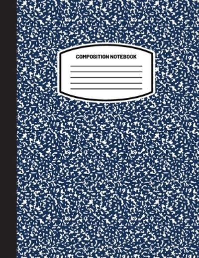 Classic Composition Notebook: (8.5x11) Wide Ruled Lined Paper Notebook Journal (Dark Blue) (Notebook for Kids, Teens, Students, Adults) Back to School and Writing Notes - Blank Classic - Bücher - Engage Books - 9781774762141 - 22. Februar 2021