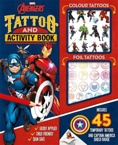 Marvel Avengers: Tattoo and Activity Book - Includes 45 temporary tattoos - Marvel Entertainment International Ltd - Livros - Bonnier Books Ltd - 9781837713141 - 25 de janeiro de 2024