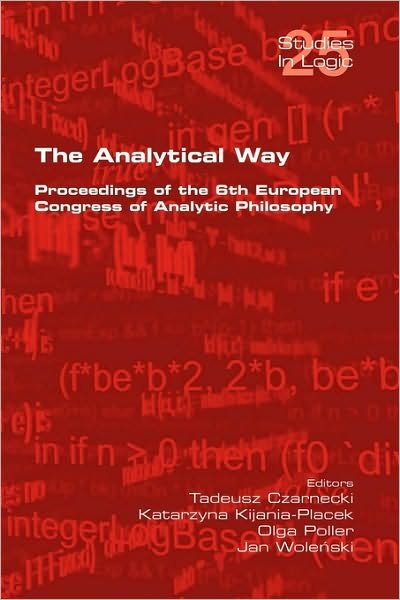 Cover for Tadeusz Czarnecki · The Analytical Way. Proceedings of the 6th European Congress of Analytic Philosophy (Paperback Bog) (2010)