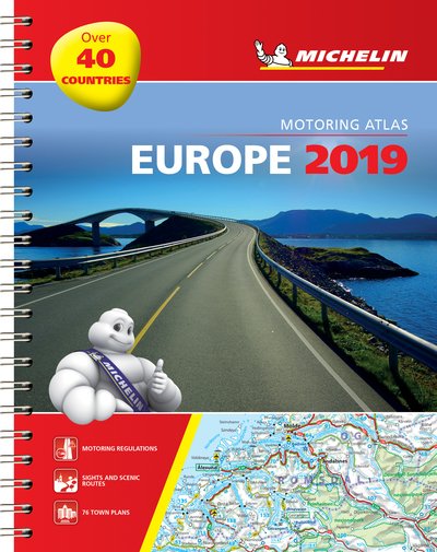 Michelin Tourist & Motoring Atlas: Michelin Motoring Atlas Europe 2019 - Michelin - Books - Michelin - 9782067236141 - January 4, 2019