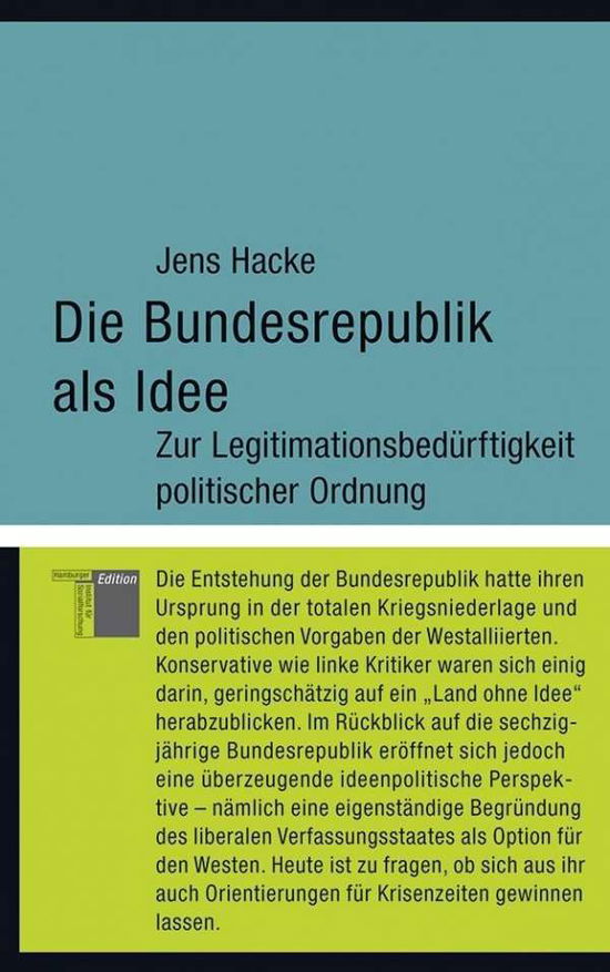 Cover for Jens Hacke · Bundesrepublik Als Idee (Book)