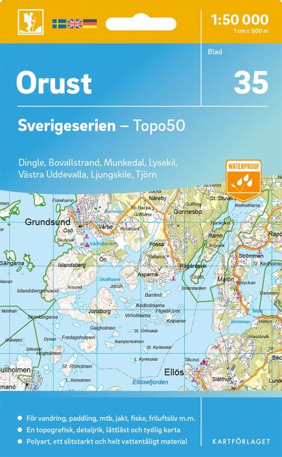 Cover for Orust - Sverigeserien Topo50 (Map) (2025)
