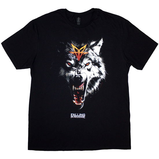 Cover for Falling In Reverse · Falling In Reverse Unisex T-Shirt: Wolf (Black) (T-shirt)