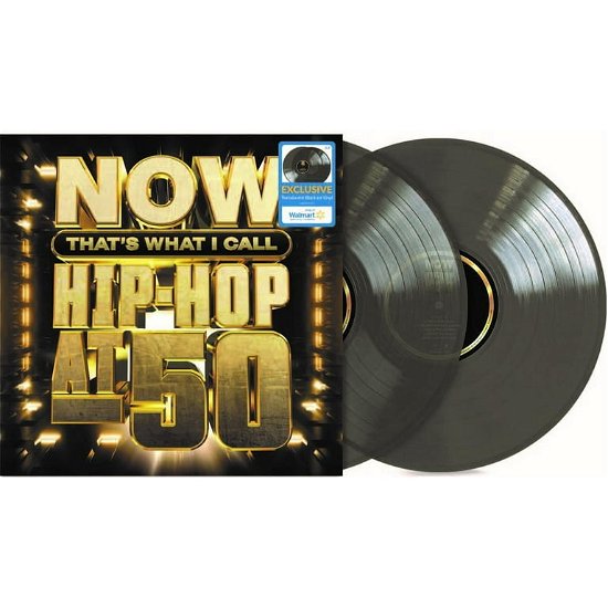 Cover for Now Hip-hop 50th Anniversary / Various (LP) [Black Ice Vinyl edition] (2023)