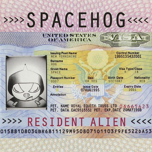 Cover for Spacehog · Resident Alien (Limited 2-LP Cream with Pink Splat (LP) [Limited 2xlp Cream With Pink Splatter &quot;british Passport&quot; Vinyl edition] (2020)