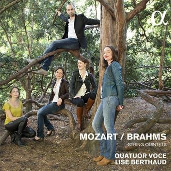 Mozart. Brahms: String Quintet - Quatuor Voce / Lise Berthaud - Musikk - ALPHA - 3760014192142 - 13. november 2015