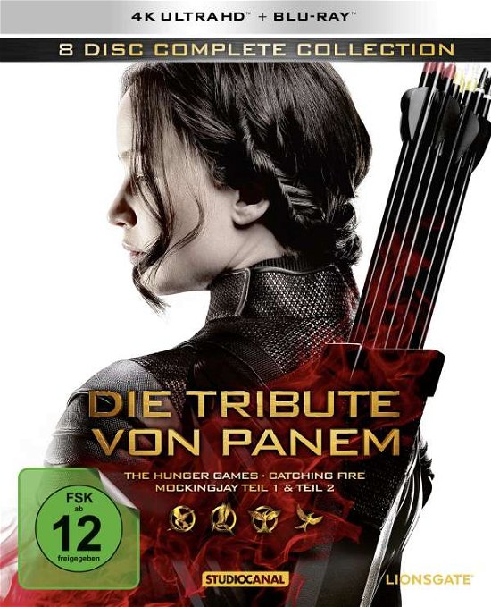 Cover for Die Tribute Von Panem - Complete Collection (4 4k Ultra Hds + 4 Blu-rays) (Blu-ray) (2017)