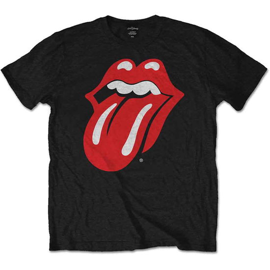 The Rolling Stones Unisex T-Shirt: Classic Tongue - The Rolling Stones - Gadżety - Bravado - 5055295354142 - 26 listopada 2020