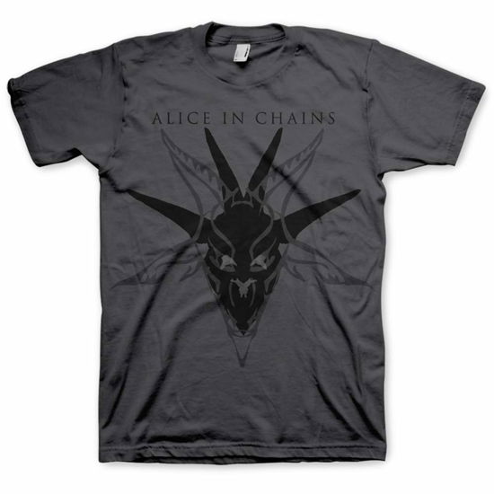 Alice In Chains Unisex T-Shirt: Black Skull - Alice In Chains - Merchandise - ROFF - 5055295367142 - 30 december 2014