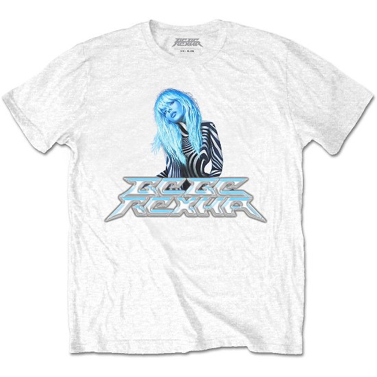 Cover for Bebe Rexha · Bebe Rexha Unisex T-Shirt: Silver Logo (T-shirt) [size L] [White - Unisex edition]