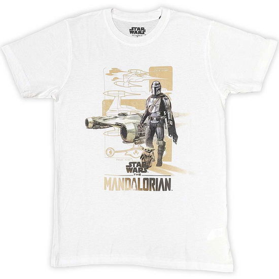 Star Wars Unisex T-Shirt: The Mandalorian Din & Grogu - Star Wars - Produtos -  - 5056561098142 - 