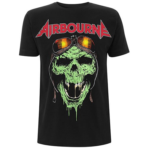 Airbourne Unisex T-Shirt: Hell Pilot Glow - Airbourne - Koopwaar -  - 5060489504142 - 