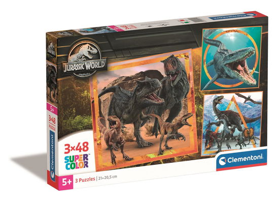 Puslespil Square Jurassic World, 3x48 brikker - Clementoni - Gesellschaftsspiele -  - 8005125253142 - 25. Januar 2024