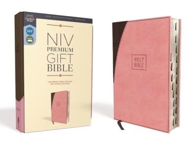 Cover for Zondervan · NIV, Premium Gift Bible, Leathersoft, Pink / Brown, Red Letter Edition, Thumb Indexed, Comfort Print The Perfect Bible for Any Gift-Giving Occasion (Imiteret Læderbog) (2019)