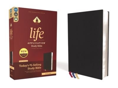 Cover for Zondervan · NIV, Life Application Study Bible, Third Edition, Genuine Leather, Cowhide, Black, Art Gilded Edges, Red Letter (Leather Book) (2022)
