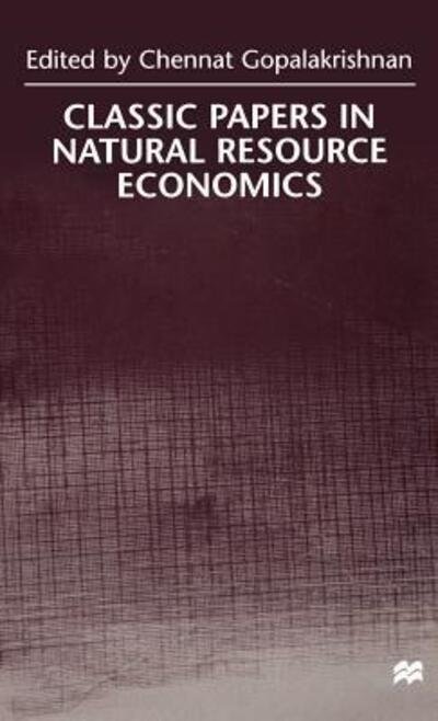 Cover for Na Na · Classic Papers in Natural Resource Economics (Gebundenes Buch) [2000 edition] (2000)