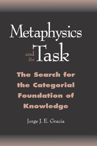 Cover for Jorge J. E. Gracia · Metaphysics and Its Task: the Search for the Categorical Foundation of Knowledge (Suny Series in Philosophy) (Paperback Book) (1999)