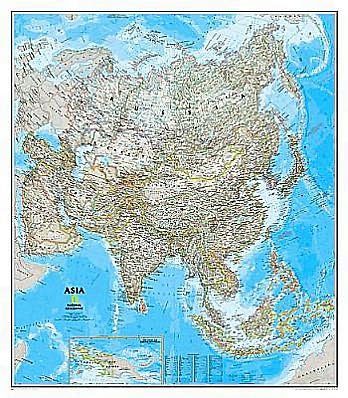 Cover for National Geographic Maps · Asia Classic, Laminated: Wall Maps Continents (Kort) [2021st edition] (2012)