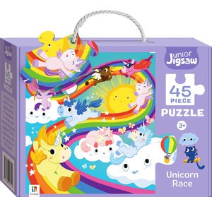 Cover for Hinkler Pty Ltd · Junior Jigsaw: Unicorn Race - Junior Jigsaws (SPEL) (2019)
