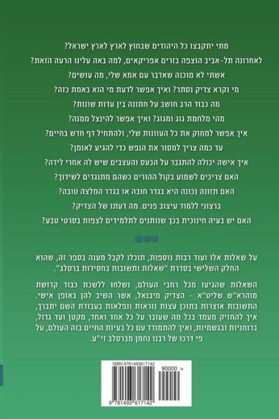 Cover for Mohorosh of Heichal Hakodesh Breslov · Breslov Responsa (Hebrew Volume 3) (Paperback Book) (2013)