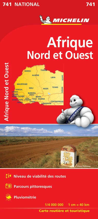 Cover for Michelin · Michelin National Maps: Michelin Africa blad 741: Africa North &amp; West (Gebundenes Buch) (2020)