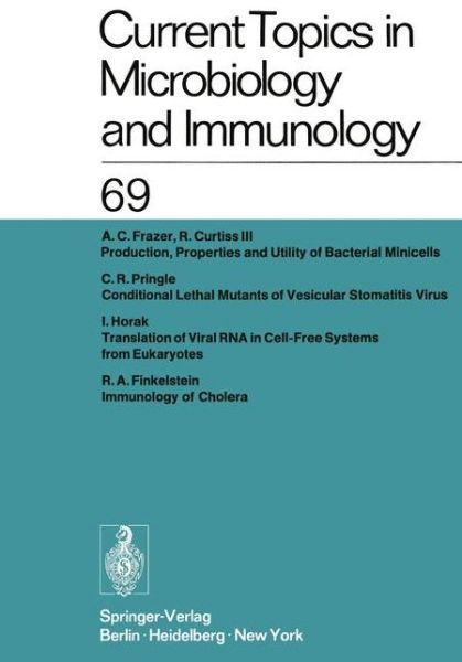 Cover for W. Arber · Current Topics in Microbiology and Immunology: Ergebnisse der Mikrobiologie und Immunitatsforschung - Current Topics in Microbiology and Immunology (Taschenbuch) [Softcover reprint of the original 1st ed. 1975 edition] (2012)