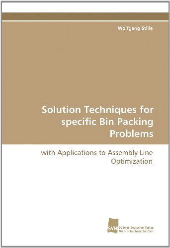 Cover for Stille · Solution Techniques for specific (Book) (2010)