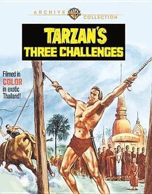 Cover for Tarzan's Three Challenges (1963) (Blu-ray) (2019)