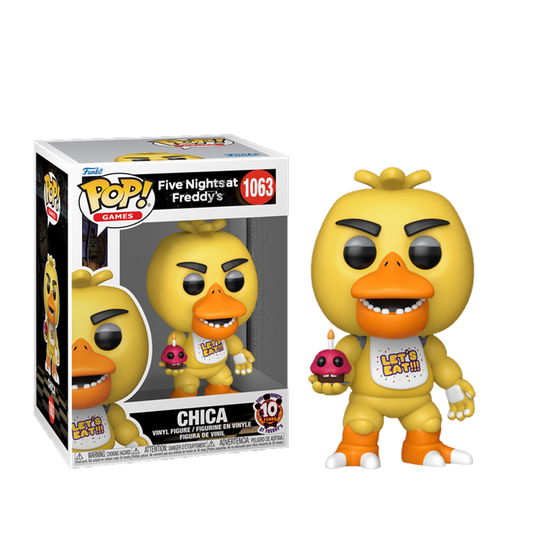 Pop Games Five Nights at Freddys Chica - Pop Games Five Nights at Freddys - Produtos - Funko - 0889698871143 - 4 de fevereiro de 2025