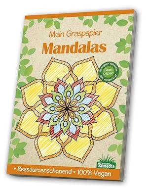 Cover for Media Verlagsgesellschaft · Malblock Graspapier - Mandalas (Paperback Book) (2021)