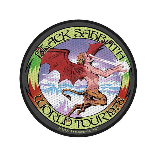 Cover for Black Sabbath · Black Sabbath Woven Patch: World Tour 1978 (Retail Pack) (Standard) (Patch) [Black edition] (2019)