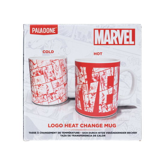 Marvel Logo Heat Change Mug - Paladone - Merchandise - Paladone - 5055964767143 - 22. desember 2022