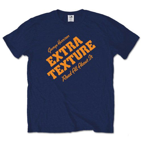 Cover for George Harrison · George Harrison Unisex T-Shirt: Extra Texture (T-shirt) [size S] [Blue - Unisex edition]