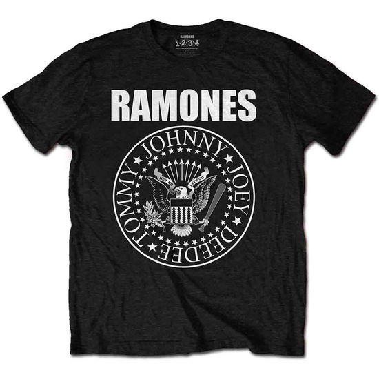 Cover for Ramones · Ramones Unisex T-Shirt: Presidential Seal (Black) (XXXX-Large) (T-shirt) (2022)