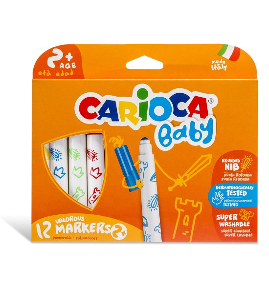 Cf12 Pennarello Marker Ass.Ti - Carioca - Merchandise -  - 8003511428143 - 