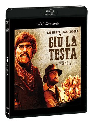 Cover for Rik Battaglia,james Coburn,maria Monti,ennio Morricone,rod Steiger,romolo Valli · Giu' La Testa (Blu-ray+dvd) (Blu-ray) (2019)