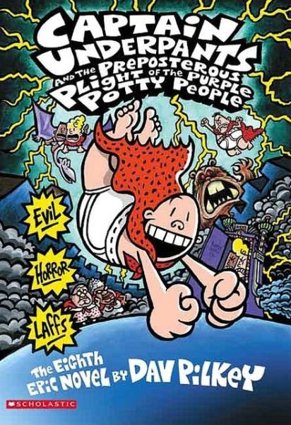 Cover for Dav Pilkey · Captain Underpants and the Preposterous Plight of the Purple Potty People (Captain Underpants #8) - Captain Underpants (Taschenbuch) (2006)