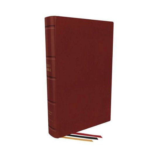 Cover for Thomas Nelson · KJV Holy Bible: Large Print Single-Column with 43,000 End-of-Verse Cross References, Red Goatskin Leather, Premier Collection, Personal Size, Red Letter: King James Version (Leather Book) (2023)