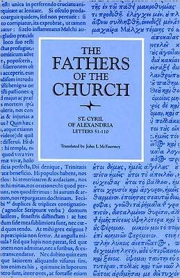 Cover for Cyril · Letters 51-110: Vol. 77 - Fathers of the Church Series (Taschenbuch) (1987)