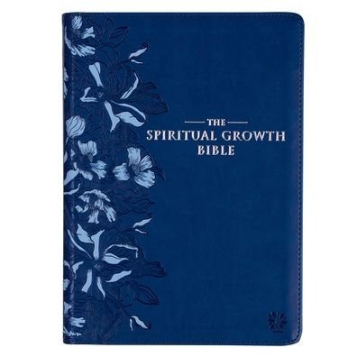 Cover for Christian Art Gifts Inc · The Spiritual Growth Bible Navy Faux Leather (Lederbuch) (2022)