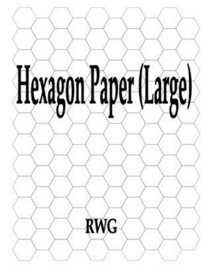 Hexagon Paper - Rwg - Books - RWG Publishing - 9781607969143 - August 15, 2019