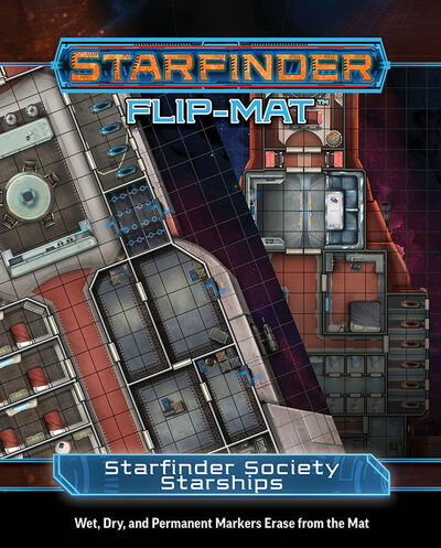 Starfinder Flip-Mat: Starfinder Society Starships - Damien Mammoliti - Bordspel - Paizo Publishing, LLC - 9781640782143 - 2 juni 2020