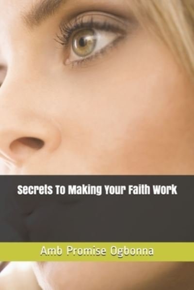 Secrets To Making Your Faith Work - Amb Promise Ogbonna - Kirjat - Independently Published - 9781661329143 - keskiviikko 15. tammikuuta 2020