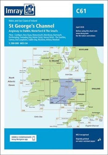 Cover for Imray · Imray Chart C61: St Georges Channel - Anglesey to Dublin, Waterford and the Smalls - C series (Map) [New edition] (2020)