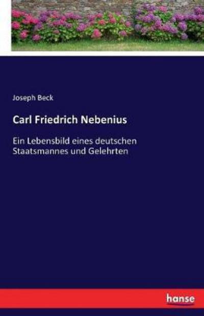 Cover for Beck · Carl Friedrich Nebenius (Bog) (2017)